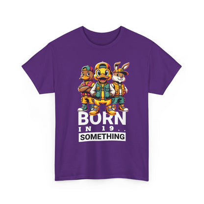 T-Shirt — "Born in 19__" Retro Cartoon Crew Graphic Tee