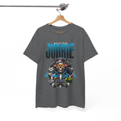Gaming Junkie Skull Tee — Gamer Skull Controller Graphic T-Shirt