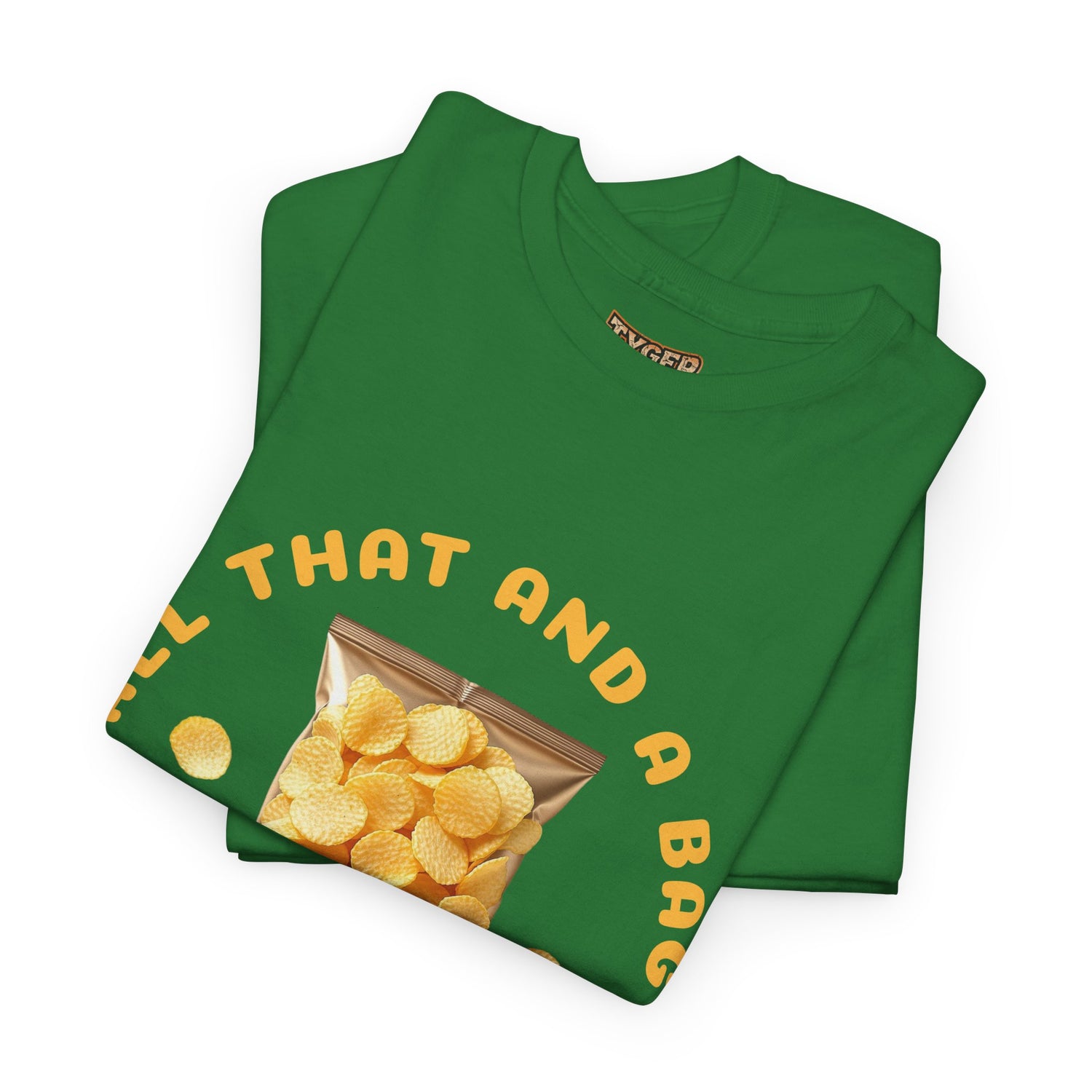 90s Catchphrase Humor Tee - Funny All That And A Bag Of Potato Chips Unisex Heavy Cotton Shirt