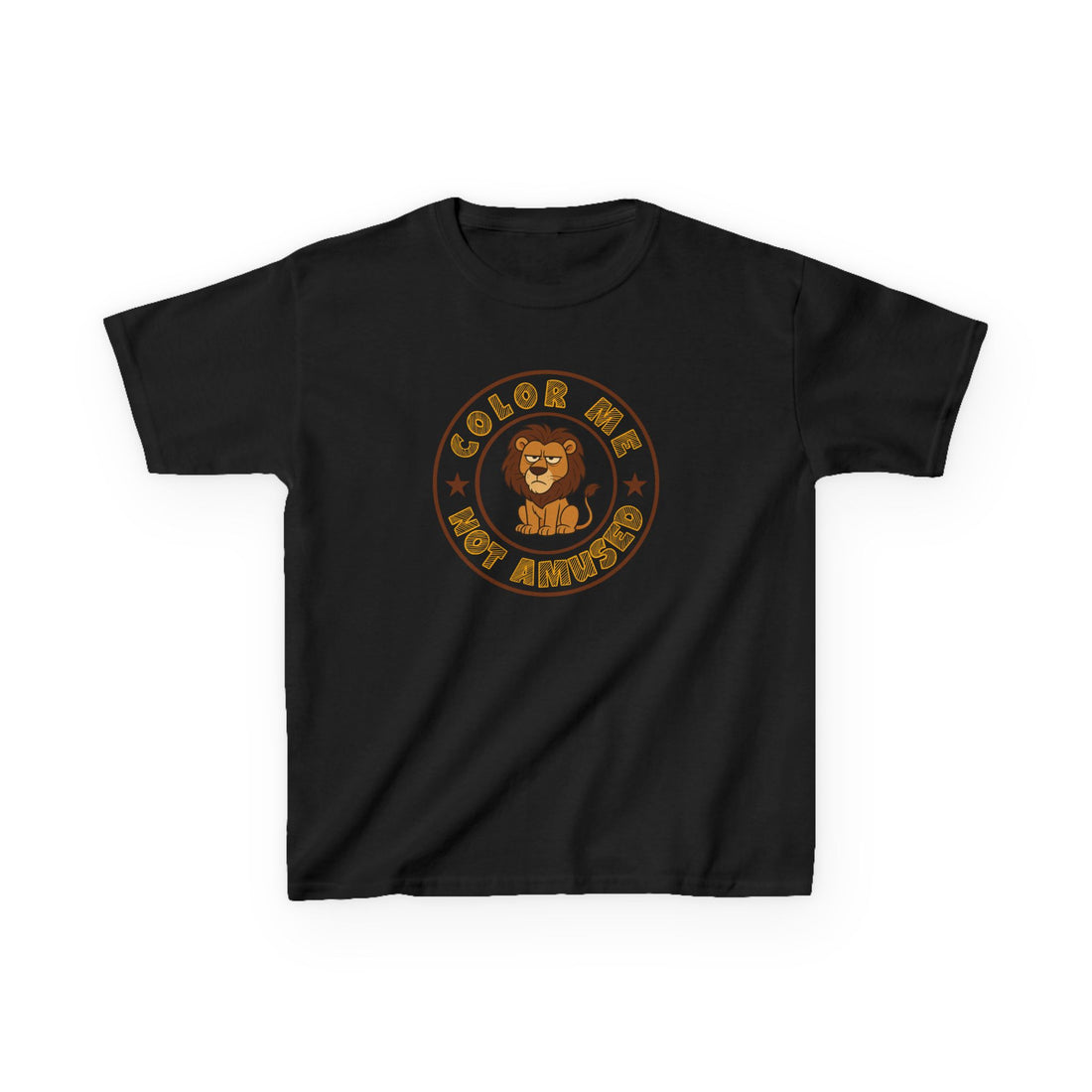Kids Tee — Color Me Not Amused - Lion