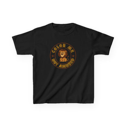 Kids Tee — Color Me Not Amused - Lion