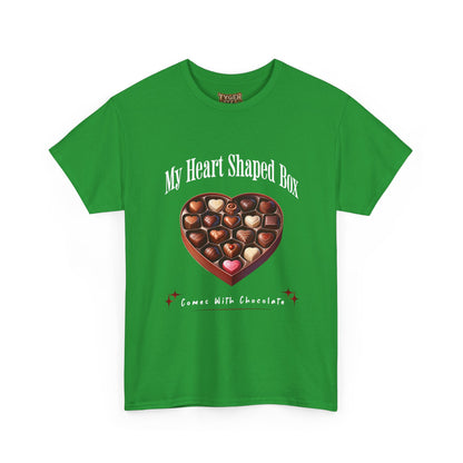 My Heart Shaped Box Comes With Chocolate T-Shirt | 90s Grunge-Inspired Valentine&