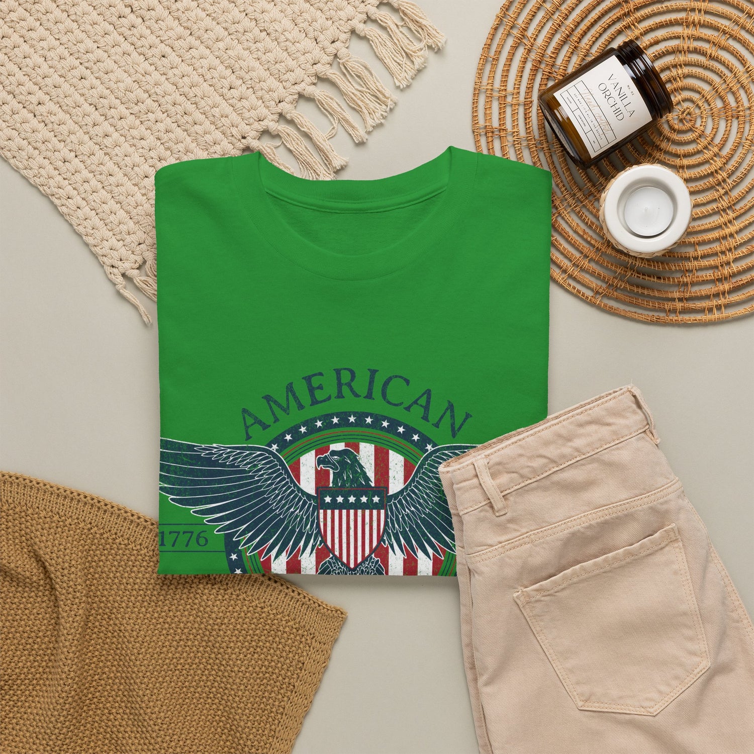 Independence Eagle Tee — American Independence 1776–2025 Vintage Flag Shirt