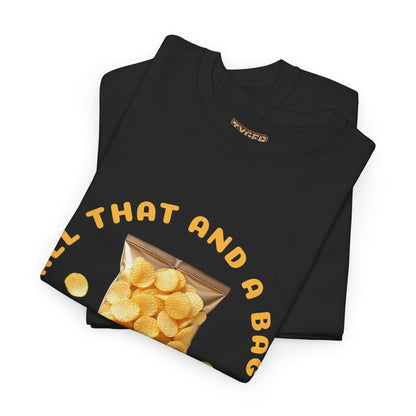 90s Catchphrase Humor Tee - Funny All That And A Bag Of Potato Chips Unisex Heavy Cotton Shirt