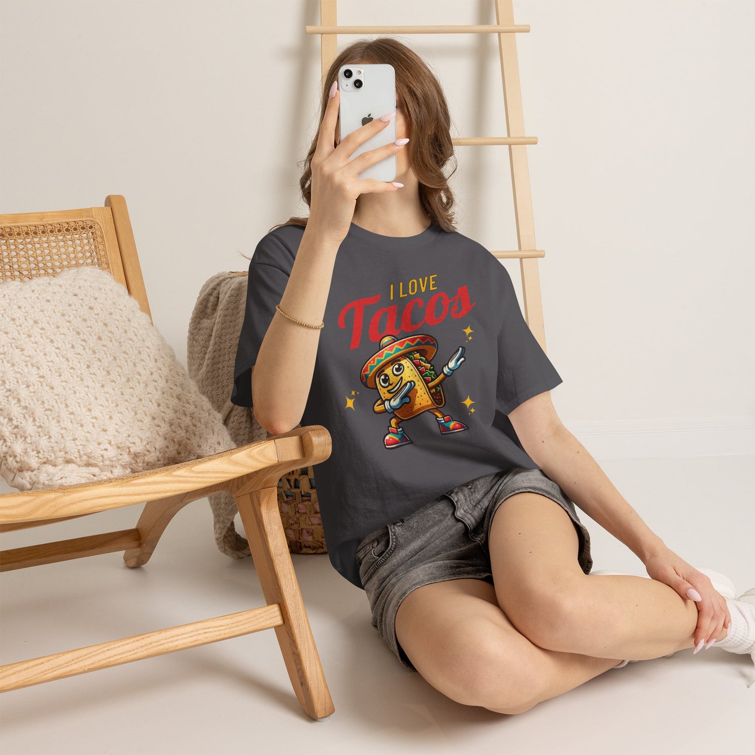 I Love Tacos Tee — Cute Dancing Taco Graphic T-Shirt