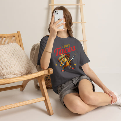 I Love Tacos Tee — Cute Dancing Taco Graphic T-Shirt