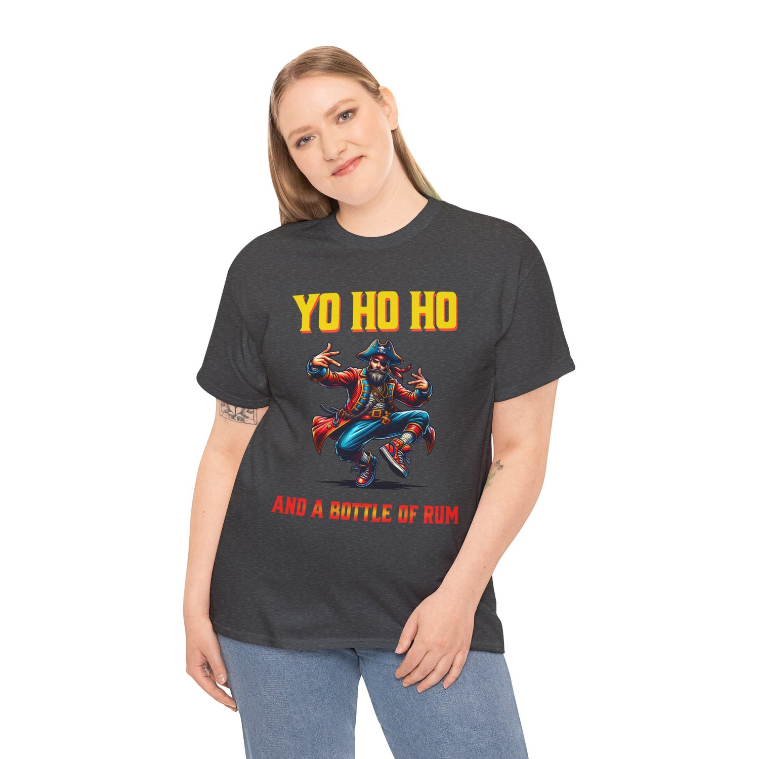 Yo Ho Ho Pirate T-Shirt – "Yo Ho Ho and a Bottle of Rum" Graphic Tee