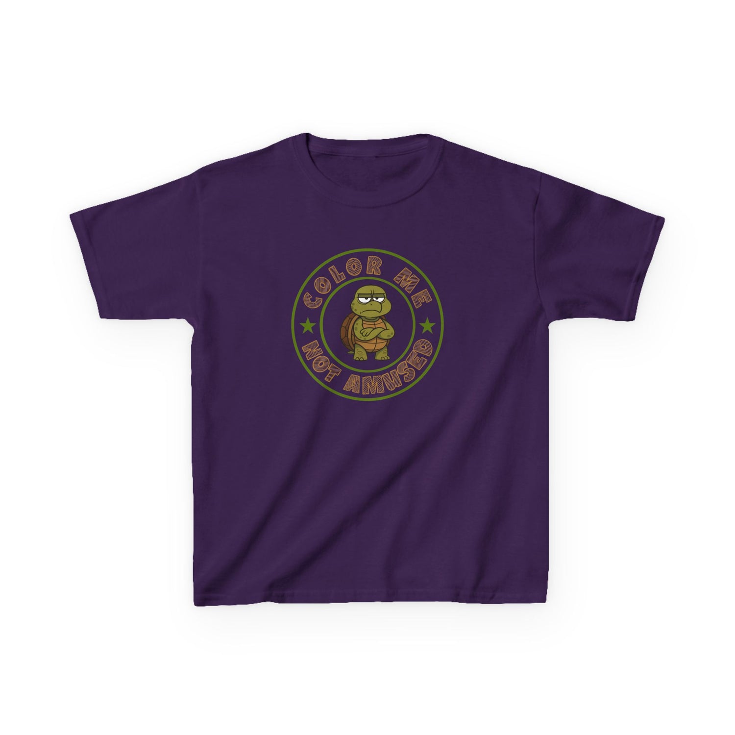 Kids Tee — Color Me Not Amused - Turtle