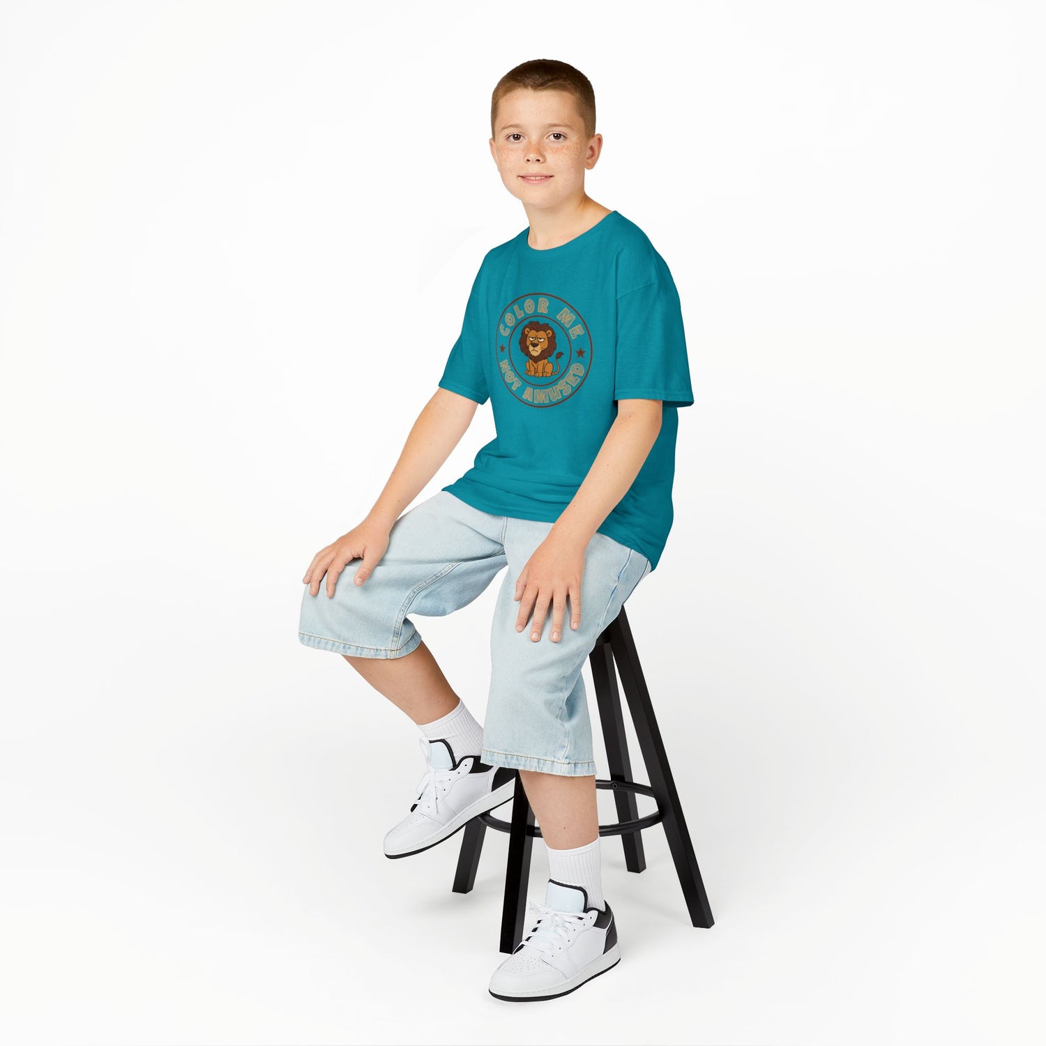 Kids Tee — Color Me Not Amused - Lion