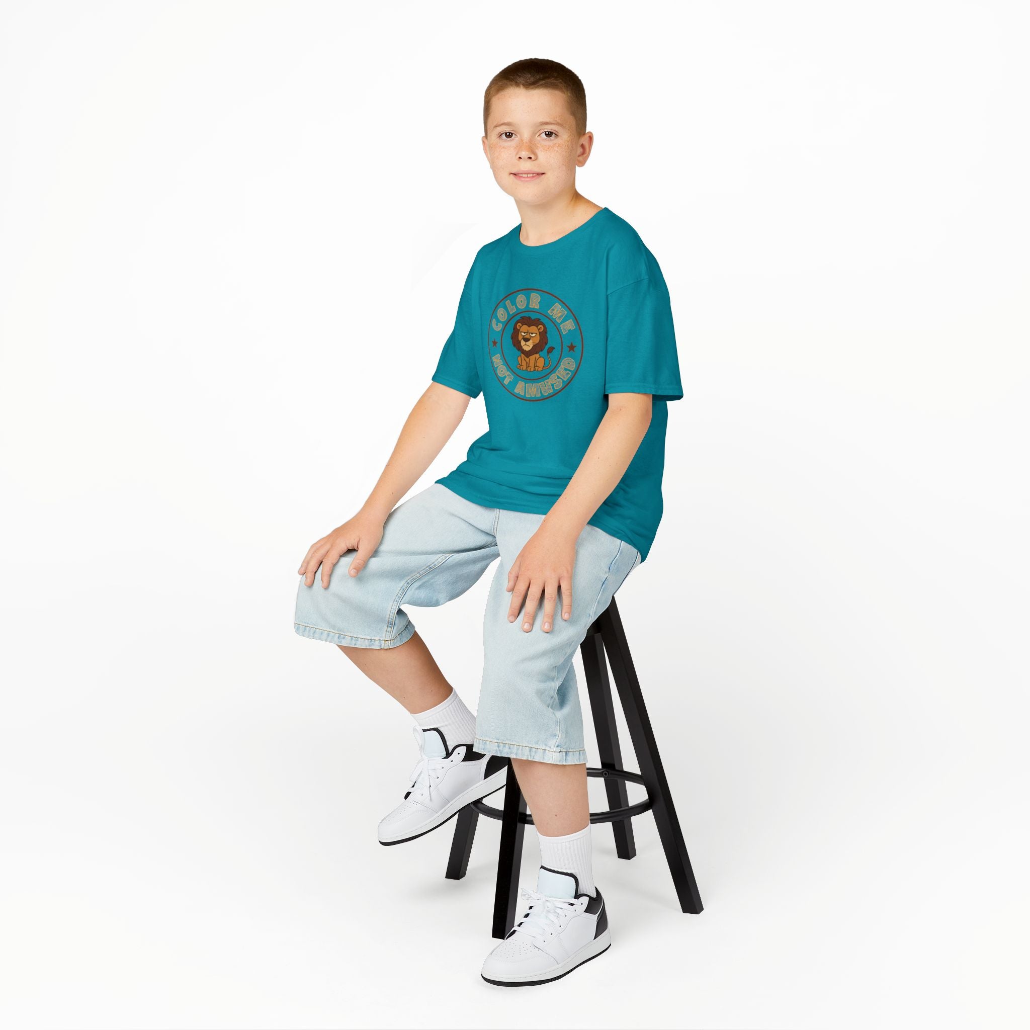 Kids Tee — Color Me Not Amused - Lion