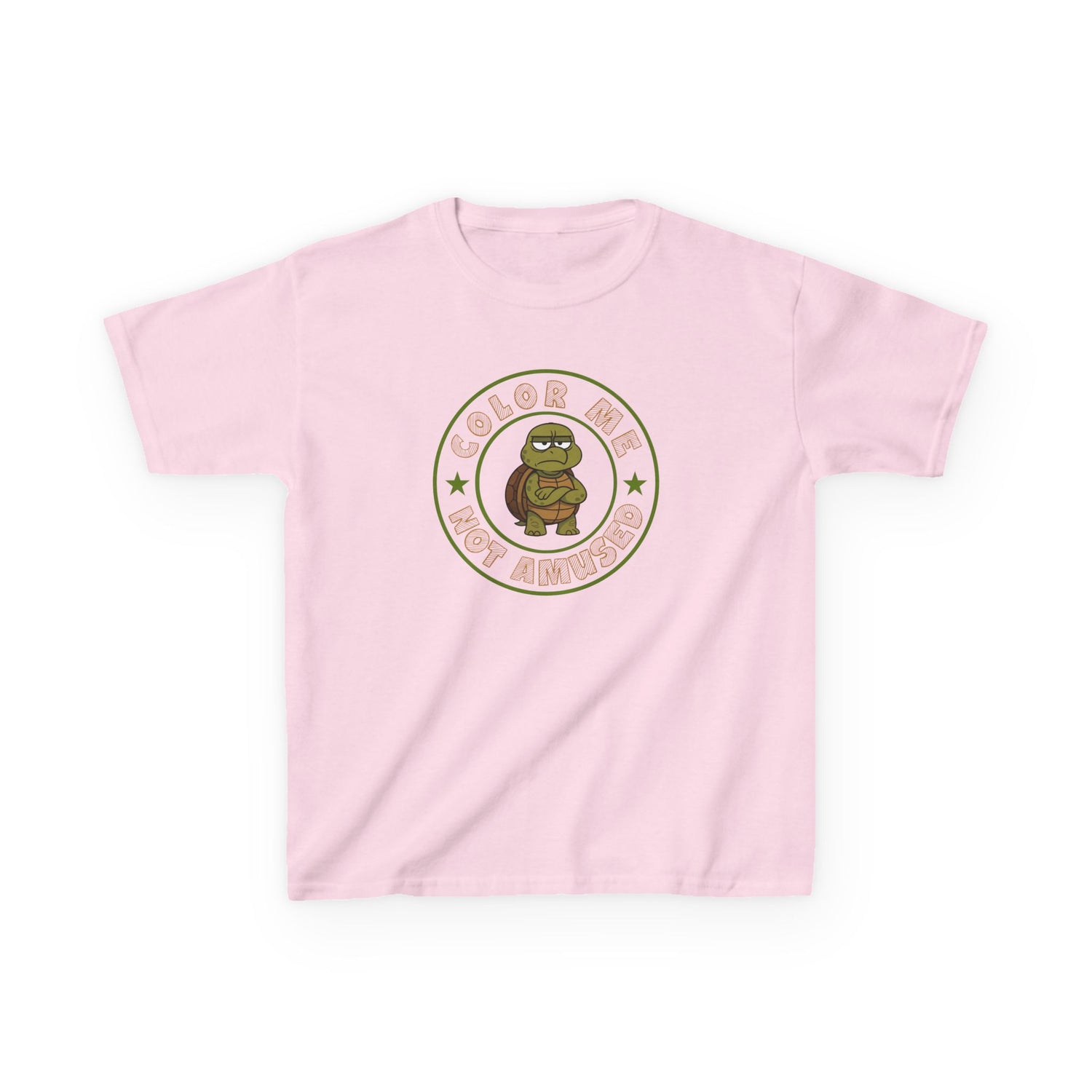 Kids Tee — Color Me Not Amused - Turtle