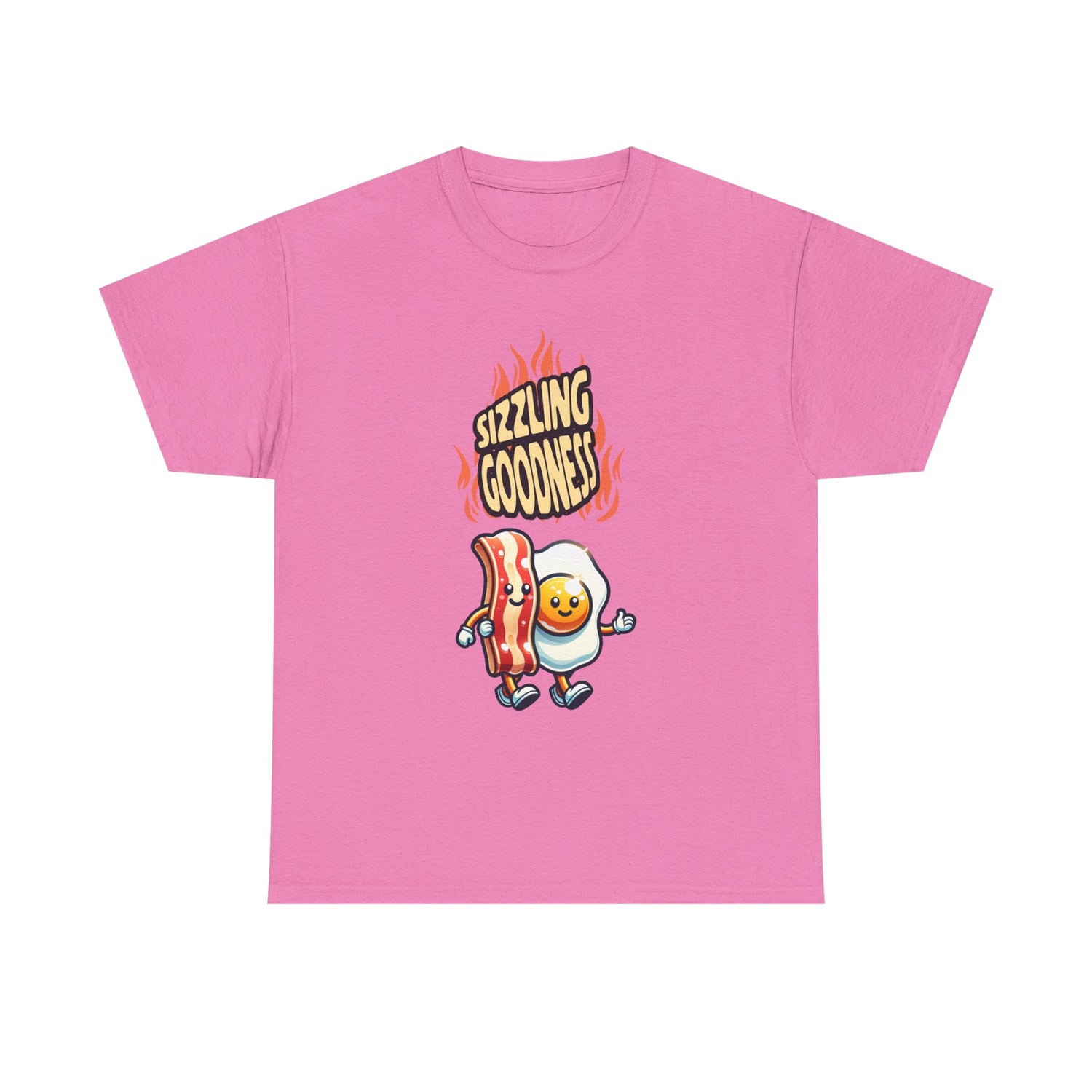 Sizzling Goodness Breakfast Tee — Funny Bacon &amp; Egg Graphic T-Shirt