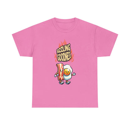Sizzling Goodness Breakfast Tee — Funny Bacon &amp; Egg Graphic T-Shirt