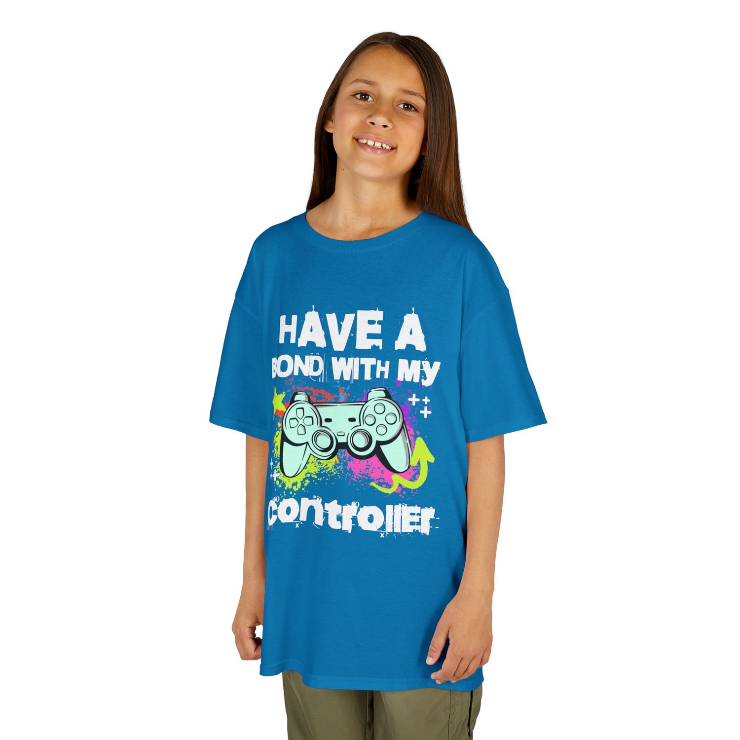 Kids Tee — "Have a Bond With My Controller" Gaming Graphic Shirt