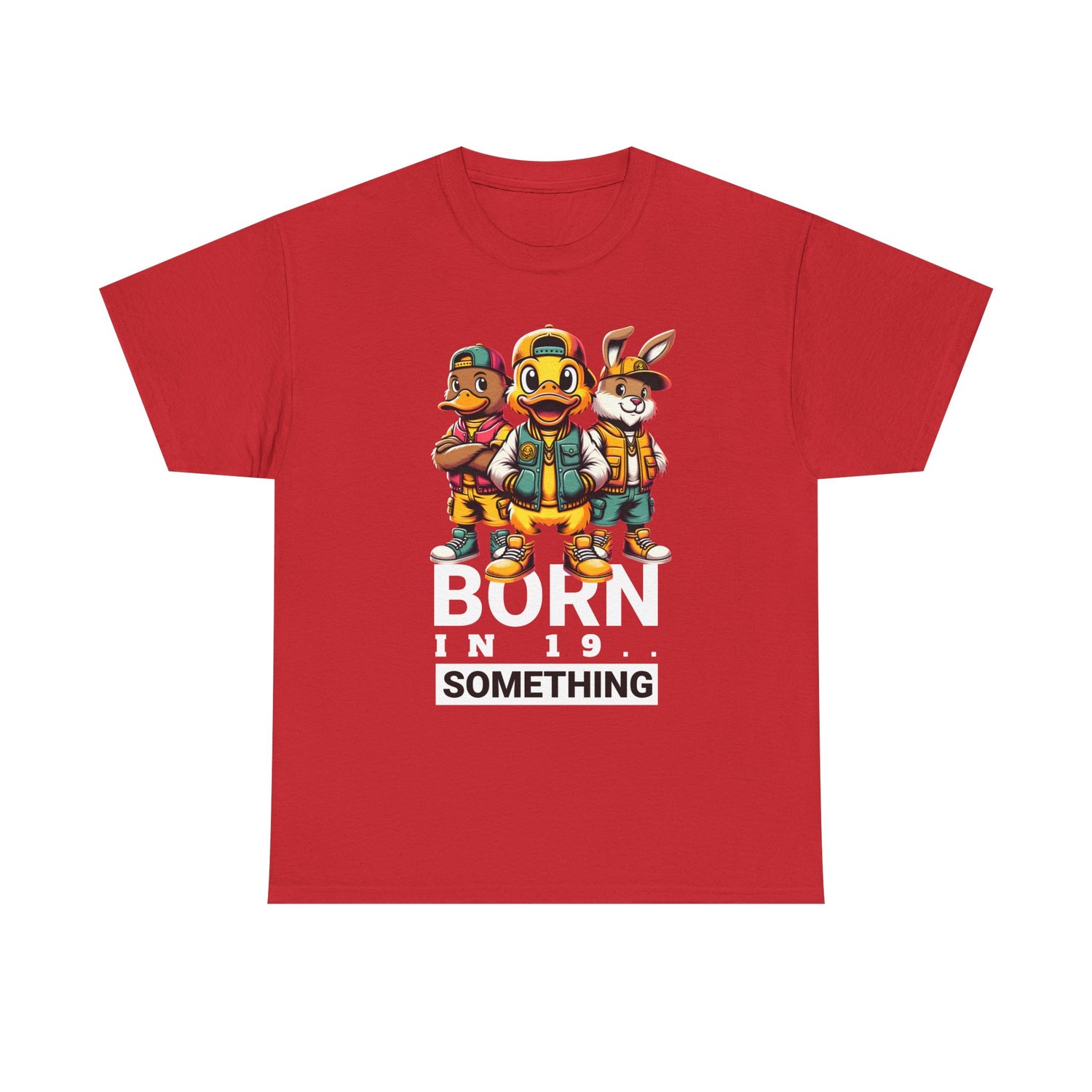 T-Shirt — "Born in 19__" Retro Cartoon Crew Graphic Tee