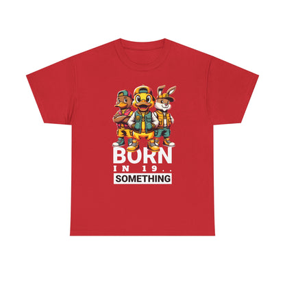 T-Shirt — "Born in 19__" Retro Cartoon Crew Graphic Tee