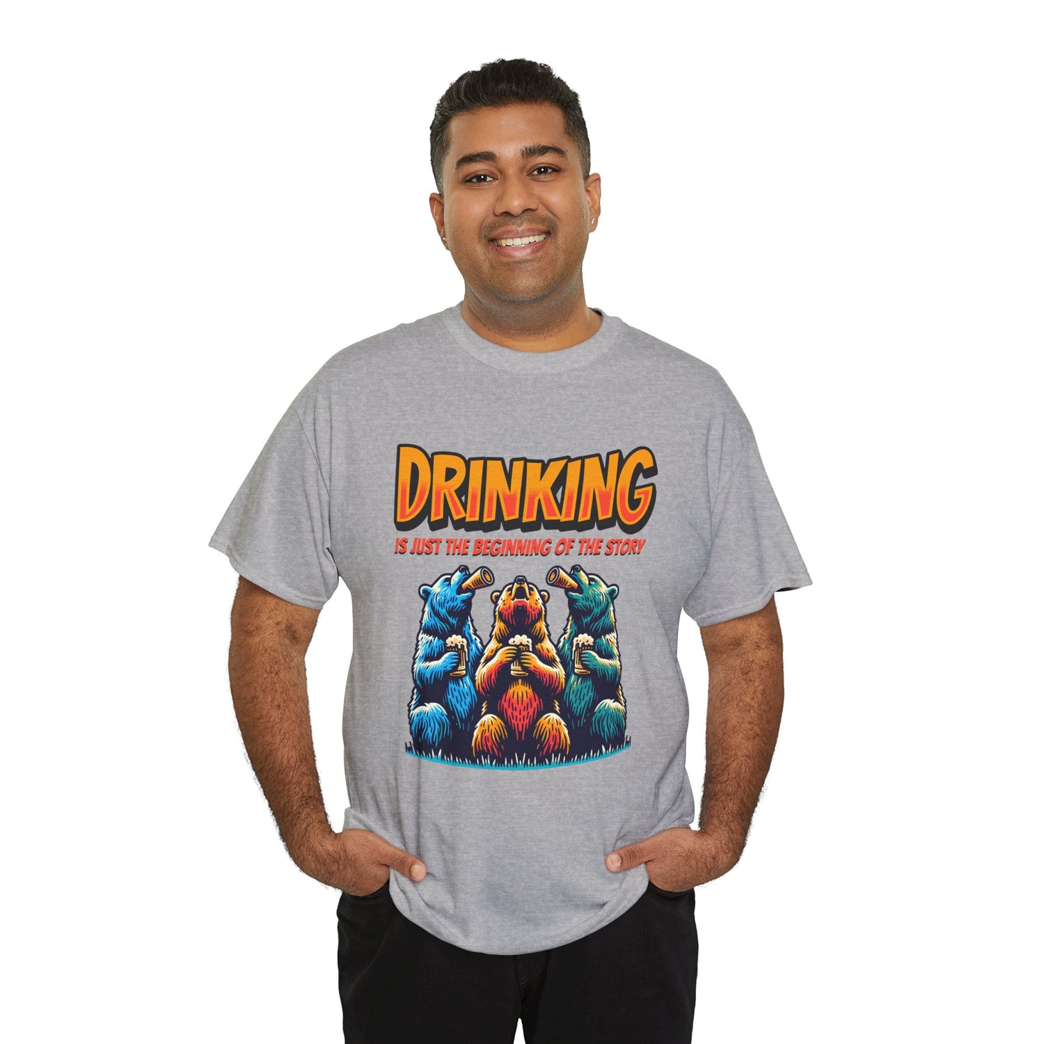 Drinking Is Just the Beginning Graphic Tee — Funny Party T-Shirt