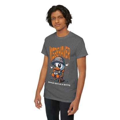 Misbehaver Duck T-Shirt — "Because Normal Is Boring" Graphic Tee