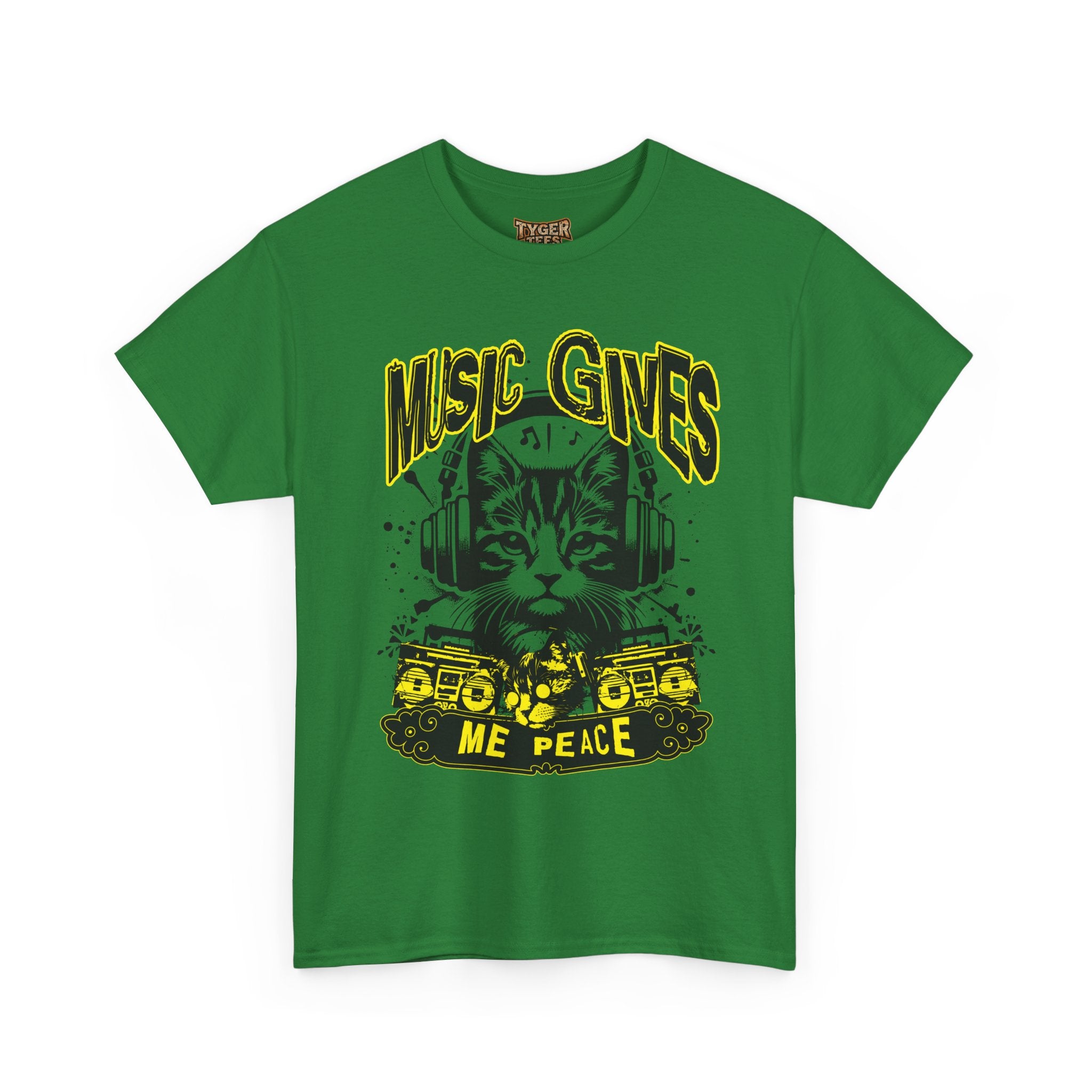 Music Gives Me Peace Cat T-Shirt