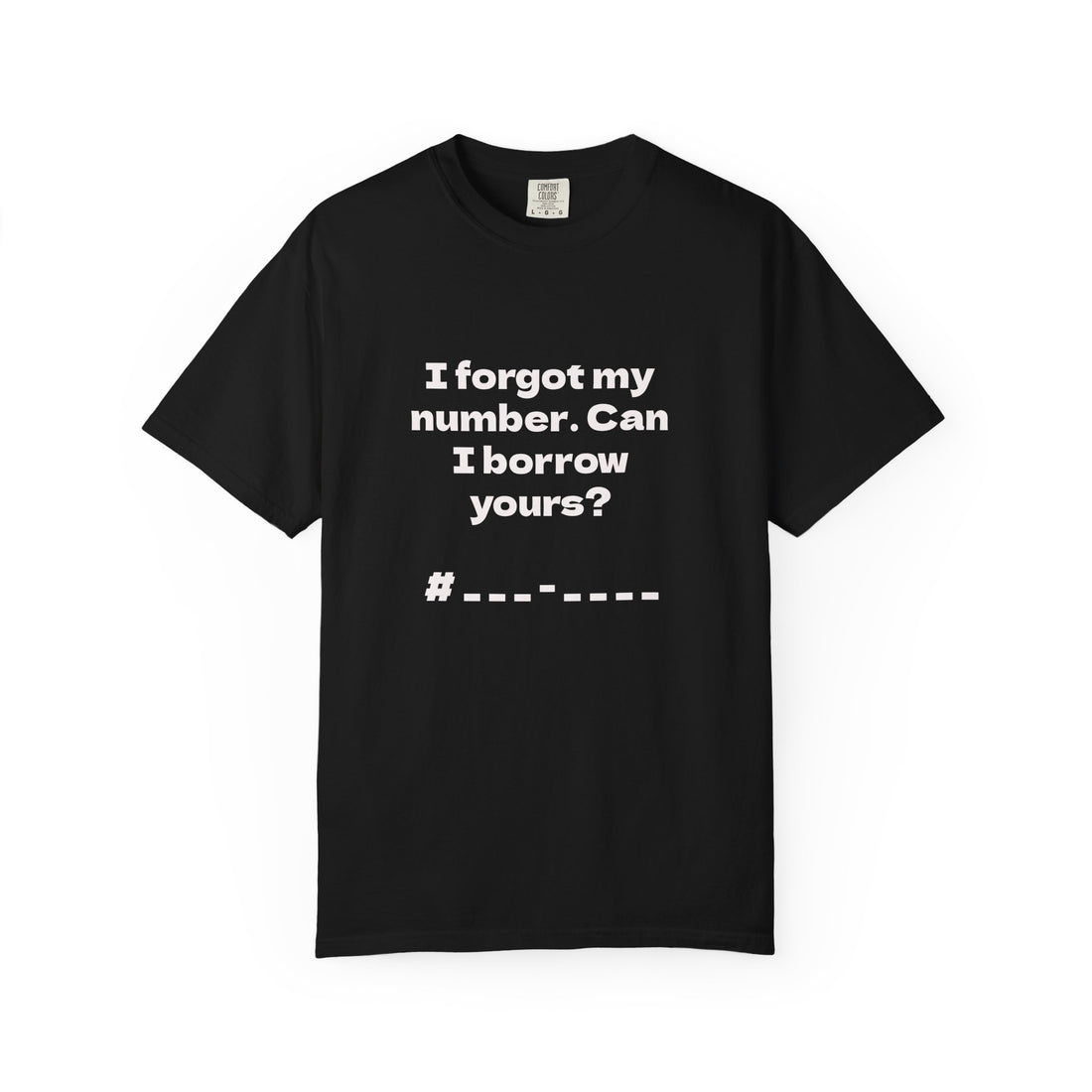 Pick-Up Line Tee - Can I Borrow Your Number