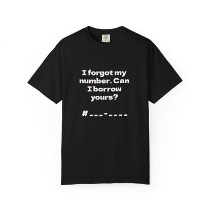 Pick-Up Line Tee - Can I Borrow Your Number