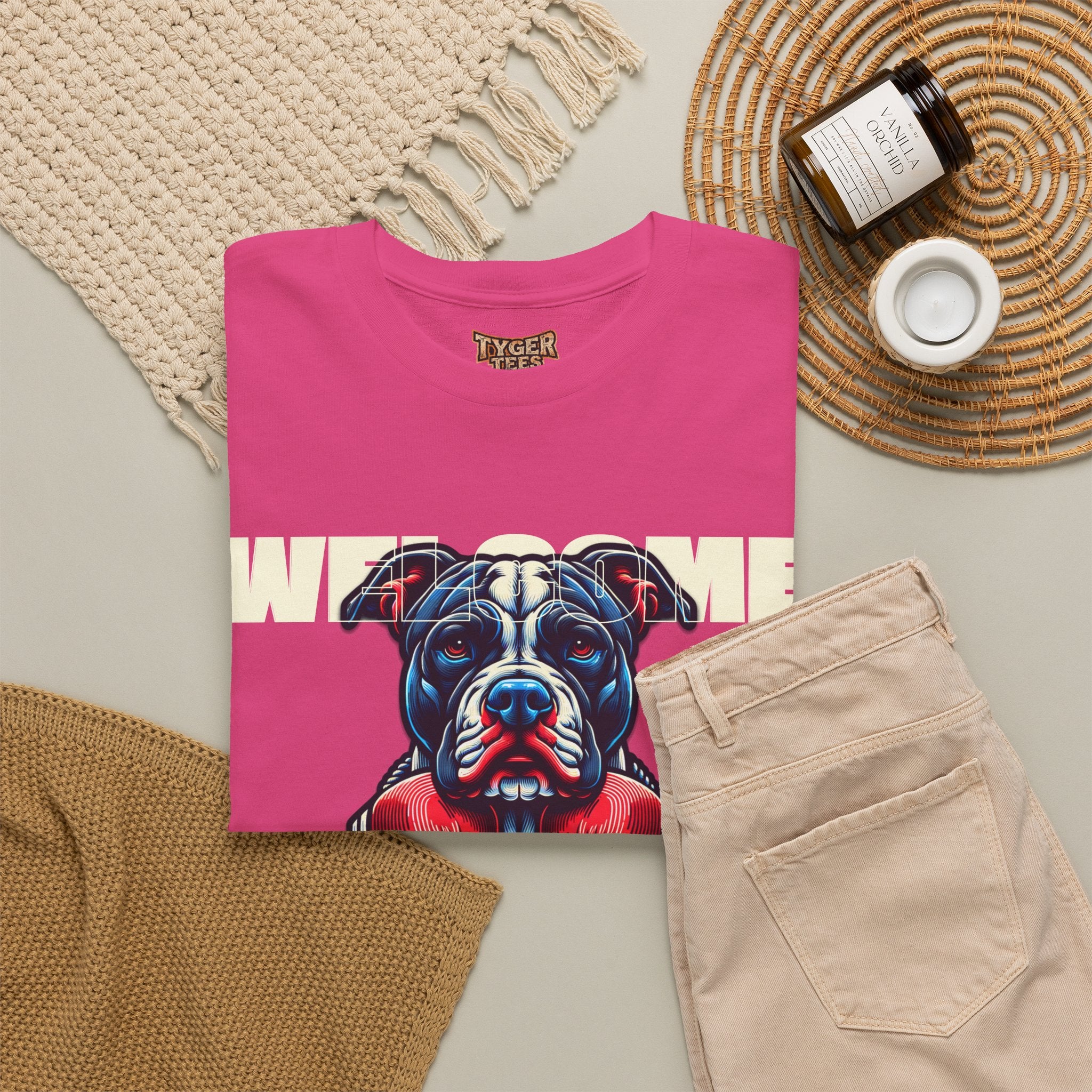 Dog Fight Boxing Dog T-Shirt — Welcome To The Dog Fight Graphic Tee