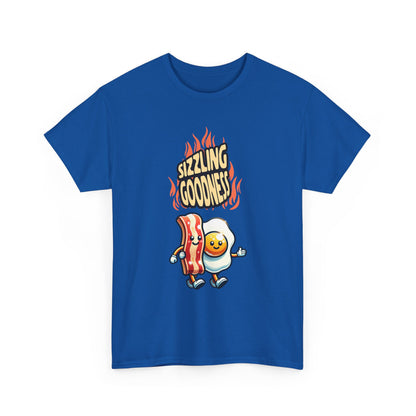 Sizzling Goodness Breakfast Tee — Funny Bacon &amp; Egg Graphic T-Shirt
