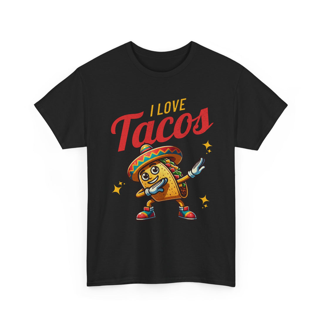 I Love Tacos Tee — Cute Dancing Taco Graphic T-Shirt