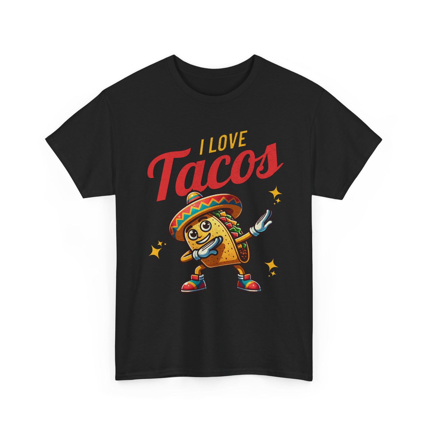 I Love Tacos Tee — Cute Dancing Taco Graphic T-Shirt