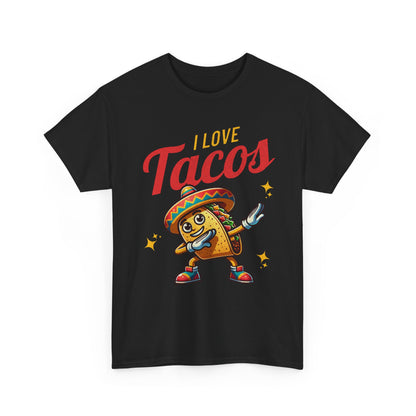 I Love Tacos Tee — Cute Dancing Taco Graphic T-Shirt