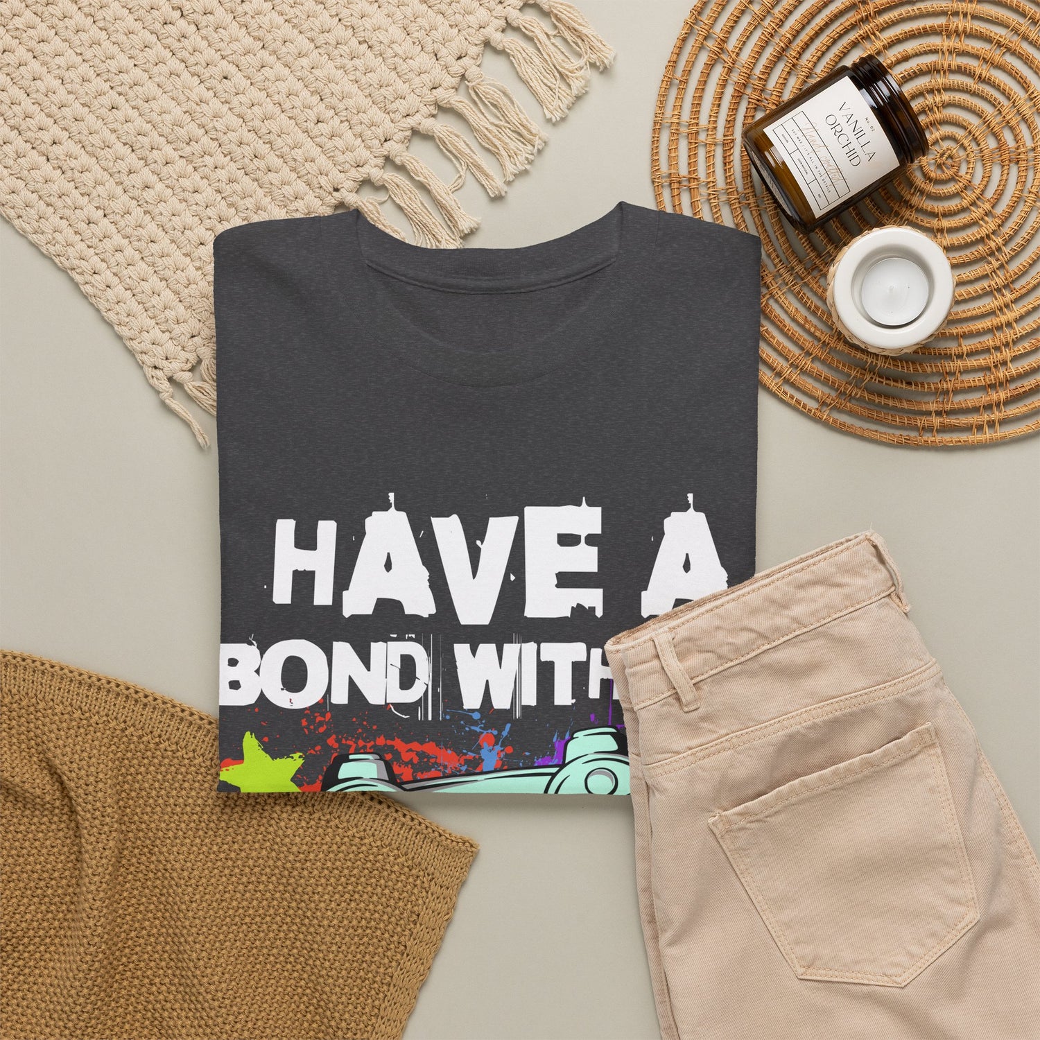 Gamer Controller Tee — "Have a Bond With My Controller" Graphic Shirt