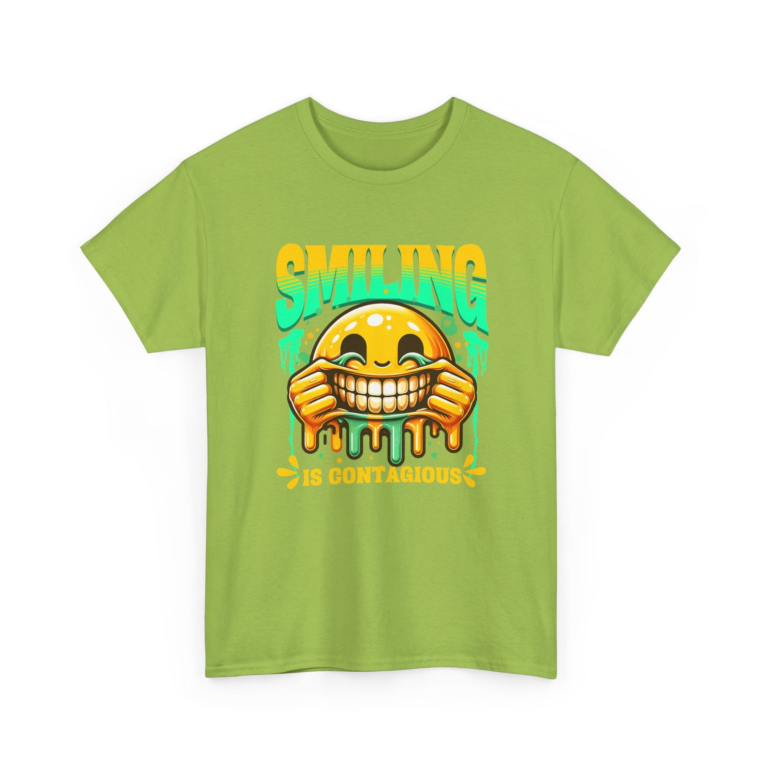 Smiling Is Contagious – Happy Smiley Face T-Shirt