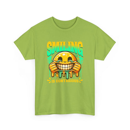 Smiling Is Contagious – Happy Smiley Face T-Shirt