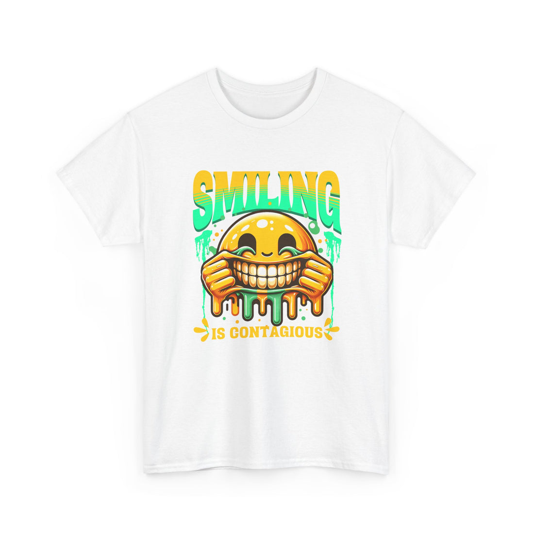 Smiling Is Contagious – Happy Smiley Face T-Shirt