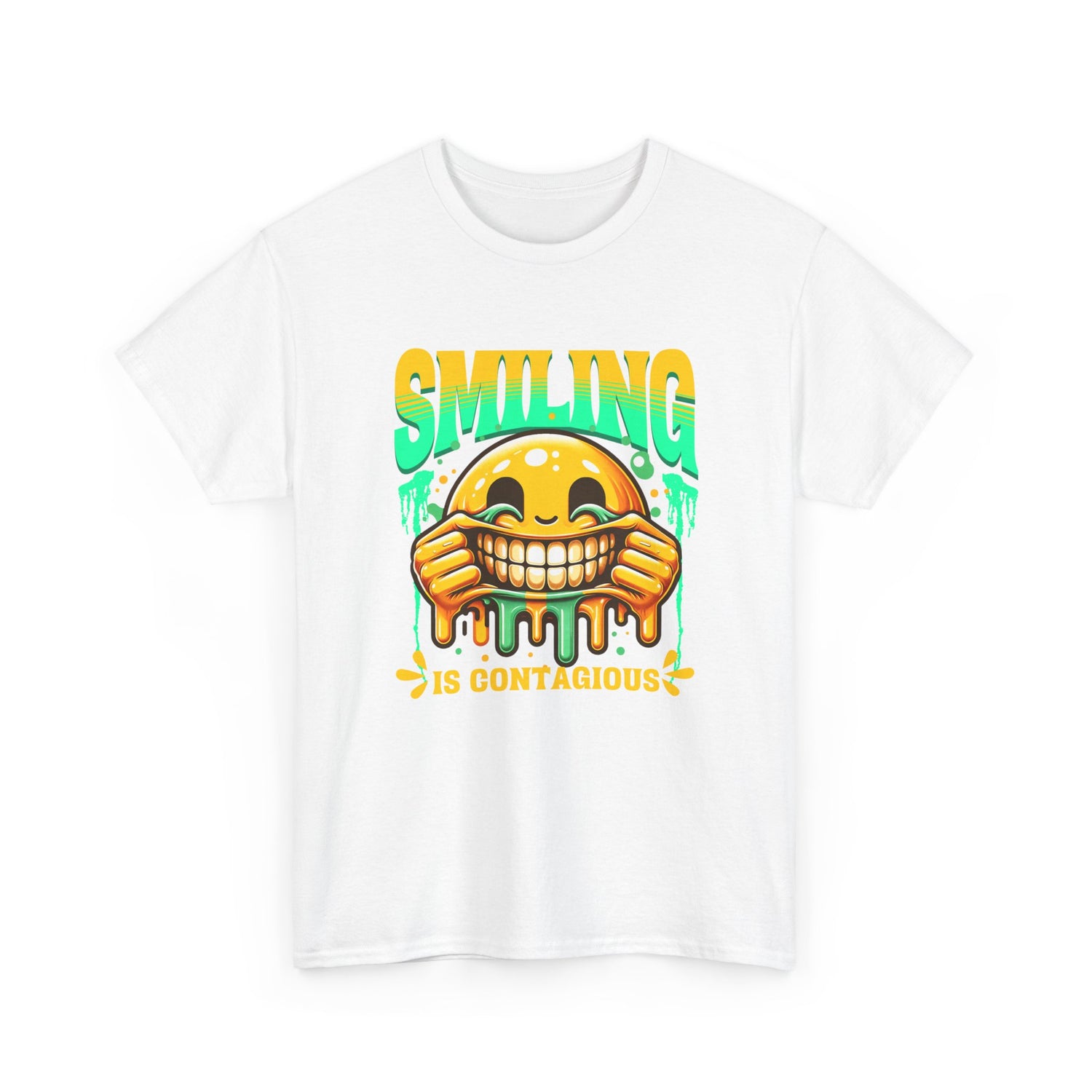 Smiling Is Contagious – Happy Smiley Face T-Shirt