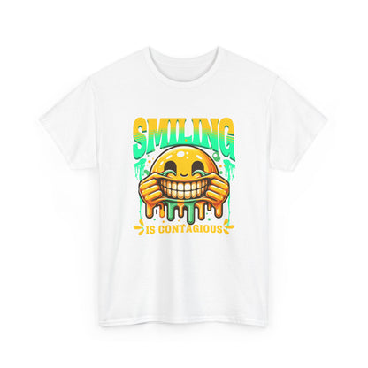 Smiling Is Contagious – Happy Smiley Face T-Shirt