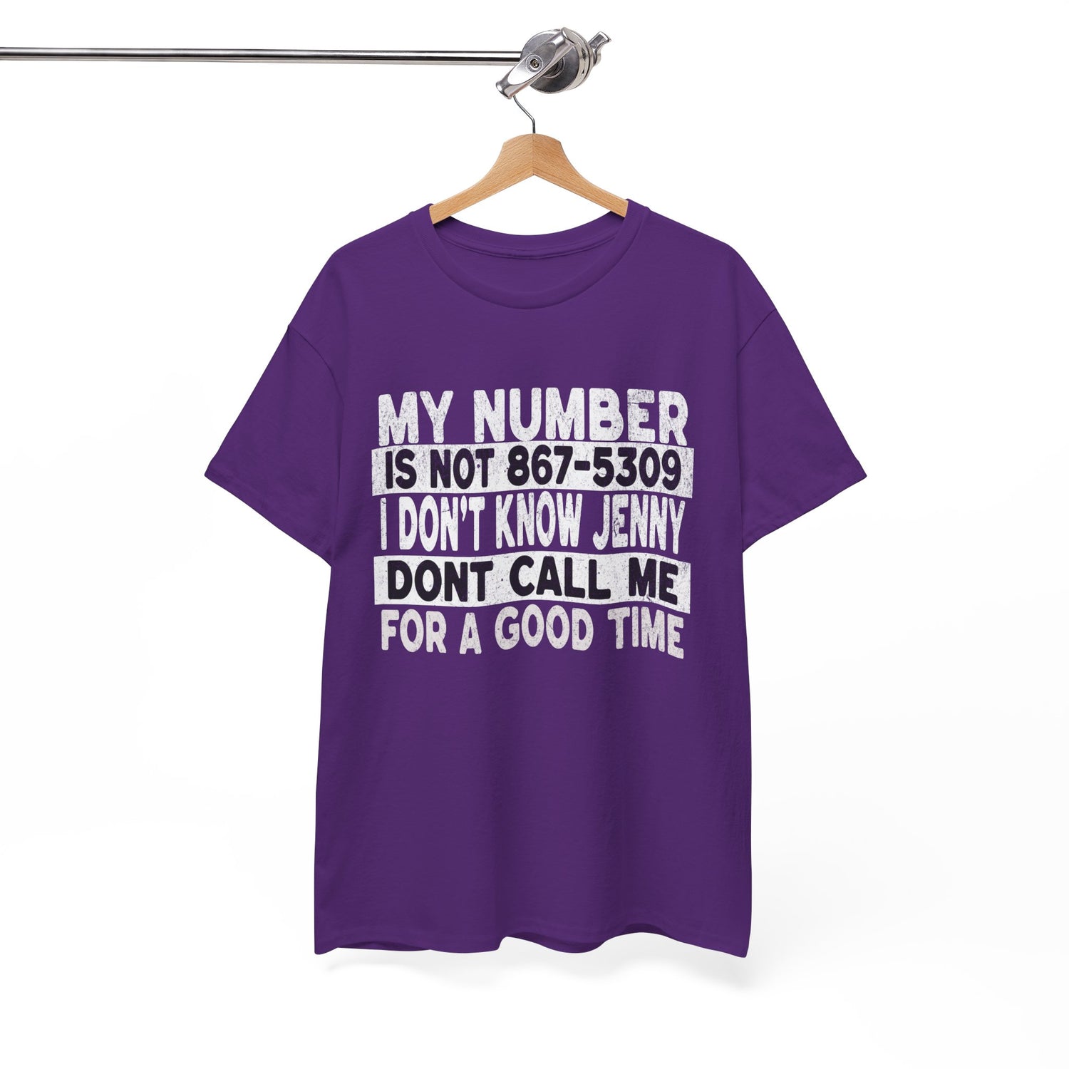 Funny 867-5309 Jenny Unisex Cotton Tee