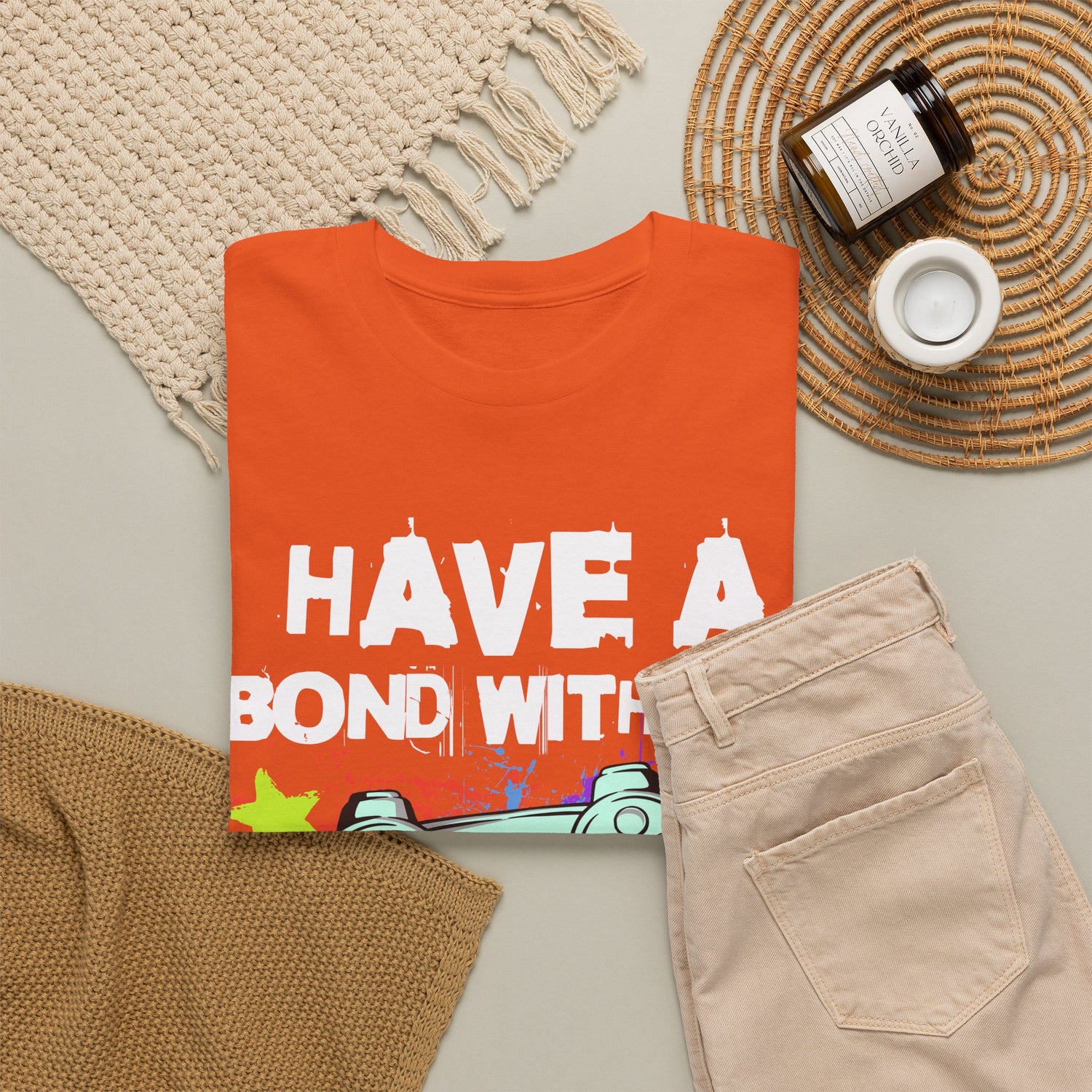 Gamer Controller Tee — "Have a Bond With My Controller" Graphic Shirt