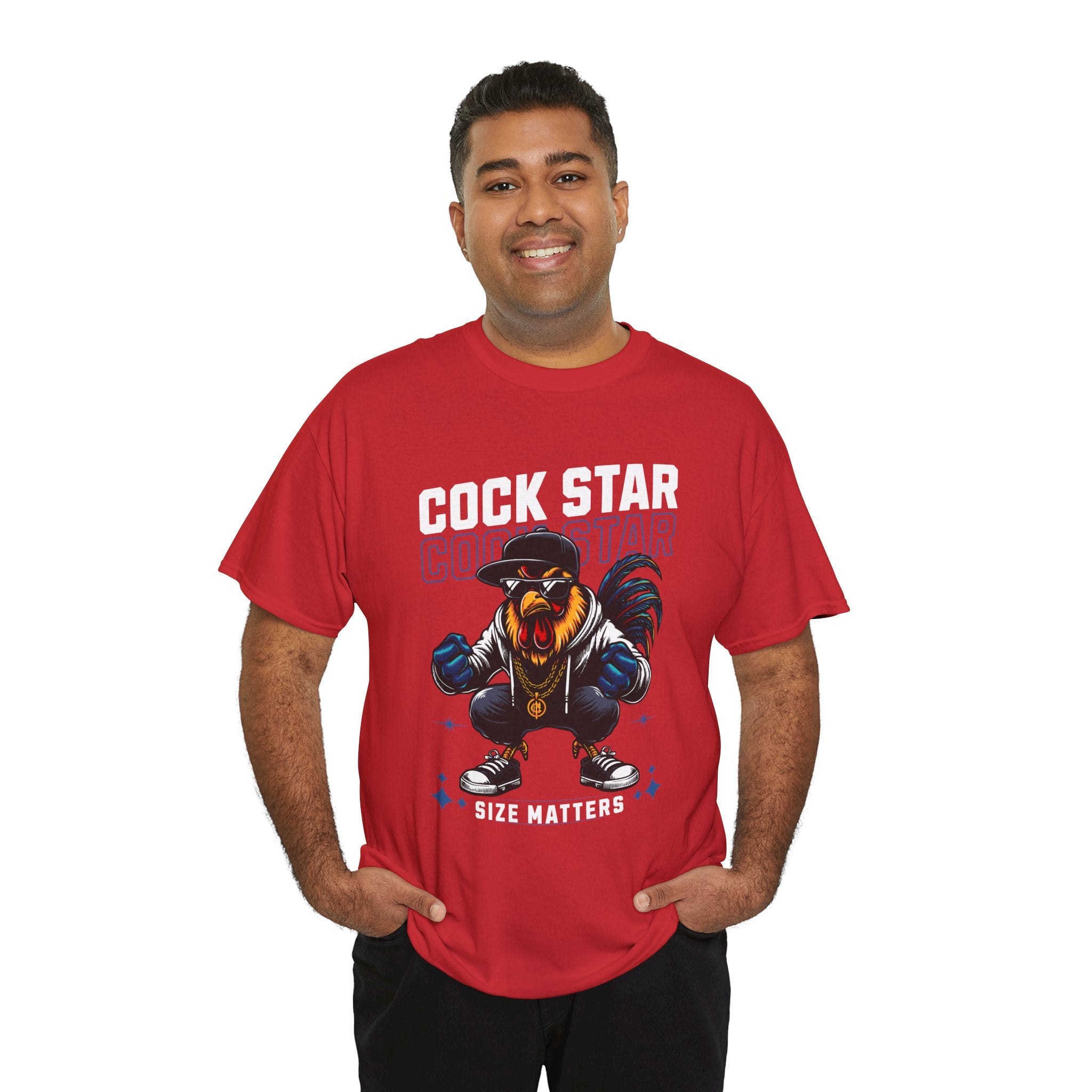 Cock Star Rooster T-Shirt — Size Matters Graphic Tee