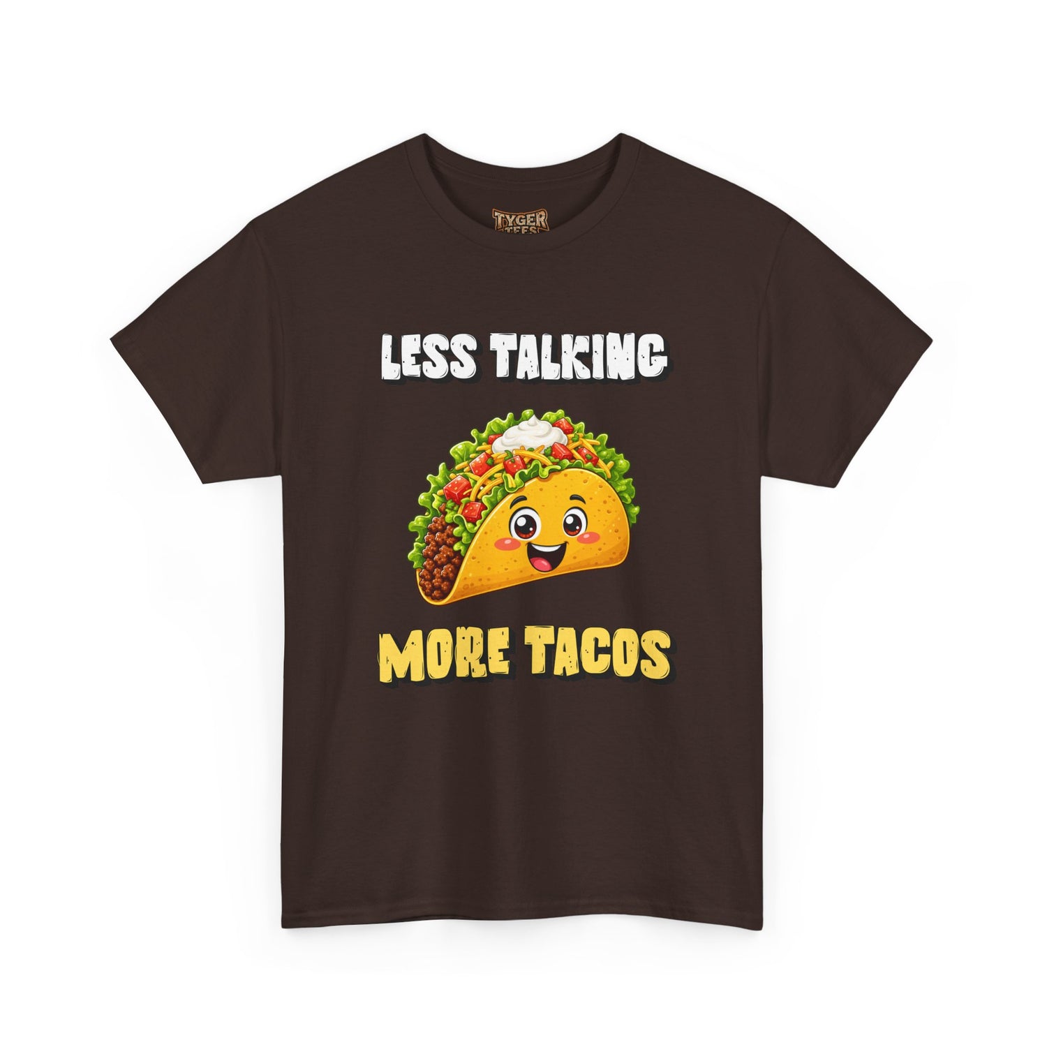 Less Talking More Tacos T-Shirt — Funny Taco Graphic Tee for Food Lovers