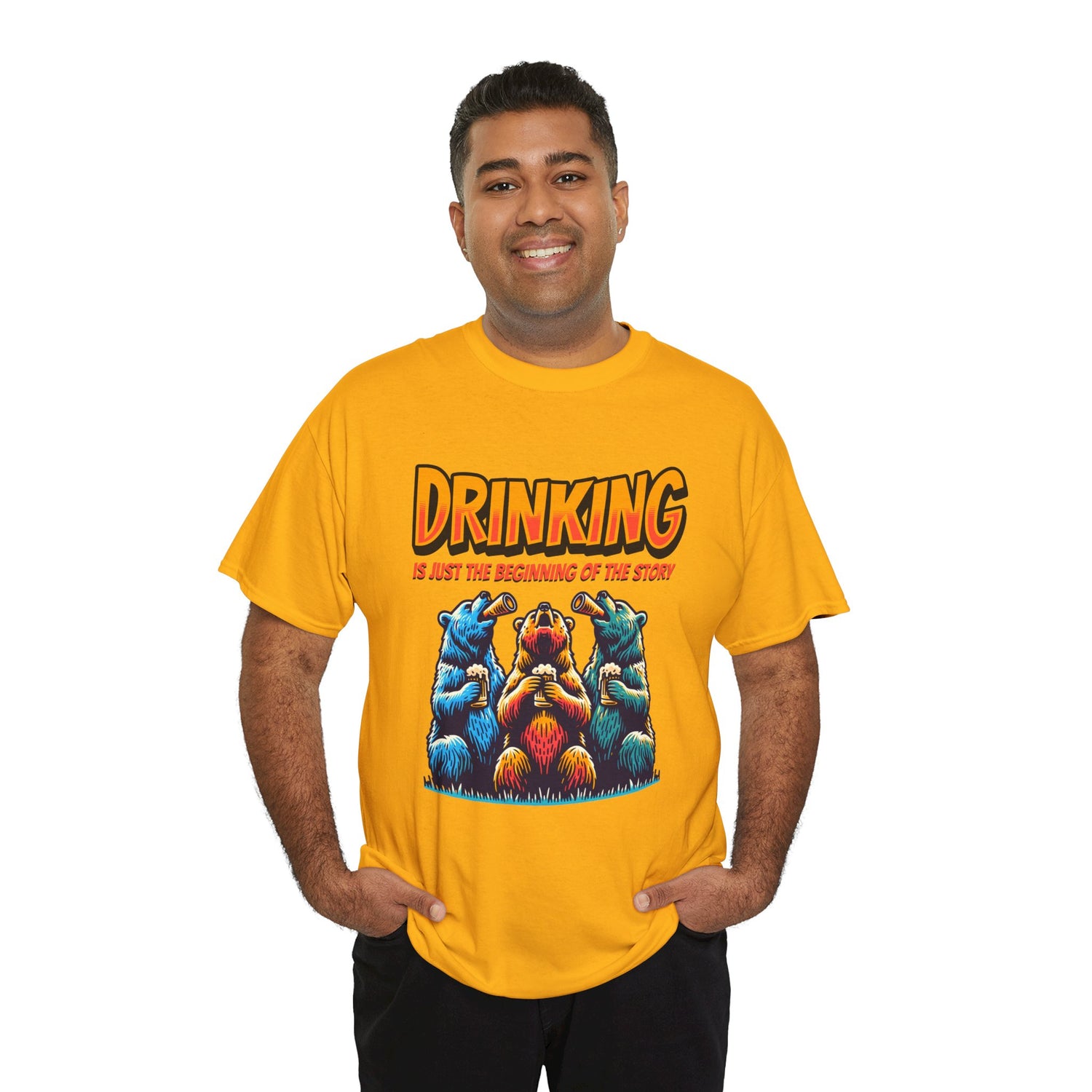 Drinking Is Just the Beginning Graphic Tee — Funny Party T-Shirt