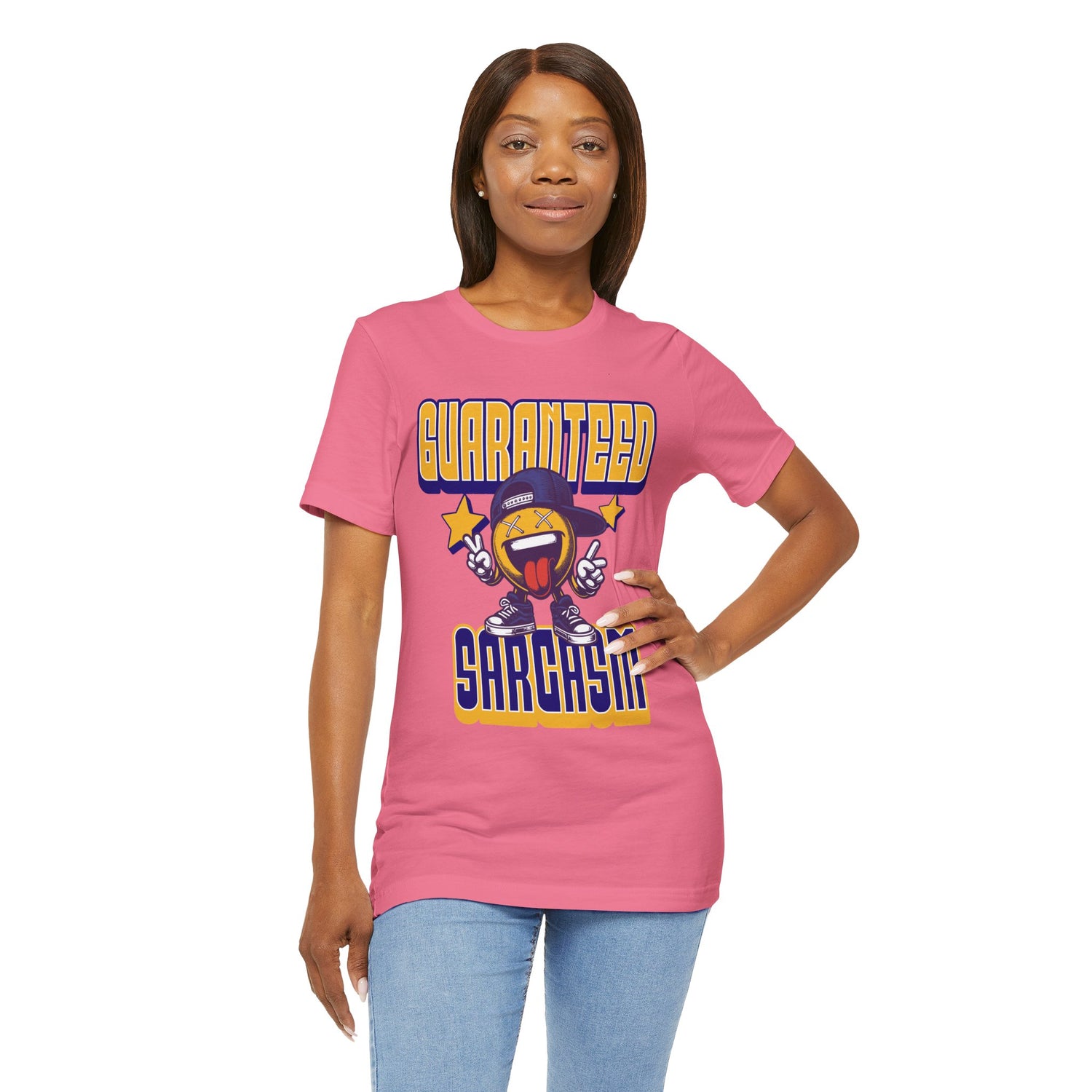 Guaranteed Sarcasm – Funny Smiley Face T-Shirt