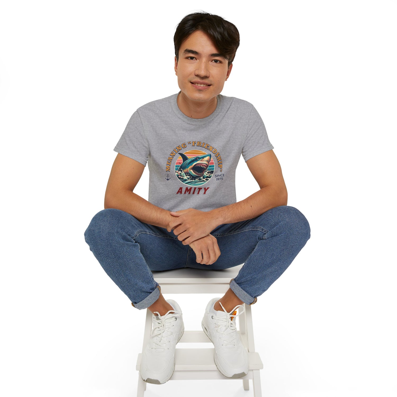 Jaws Movie - Meaning Friendship Amity Tee