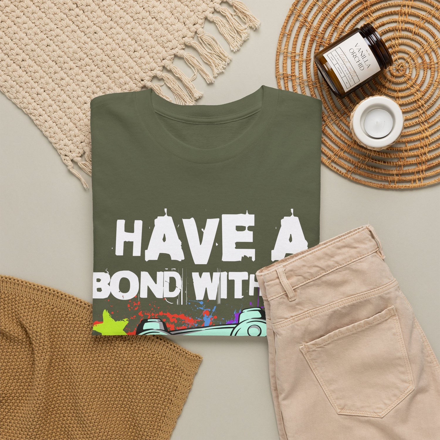 Gamer Controller Tee — "Have a Bond With My Controller" Graphic Shirt