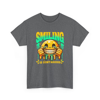 Smiling Is Contagious – Happy Smiley Face T-Shirt