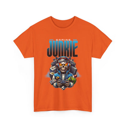 Gaming Junkie Skull Tee — Gamer Skull Controller Graphic T-Shirt