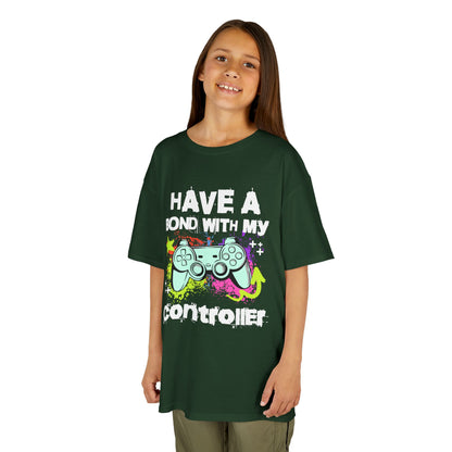 Kids Tee — "Have a Bond With My Controller" Gaming Graphic Shirt