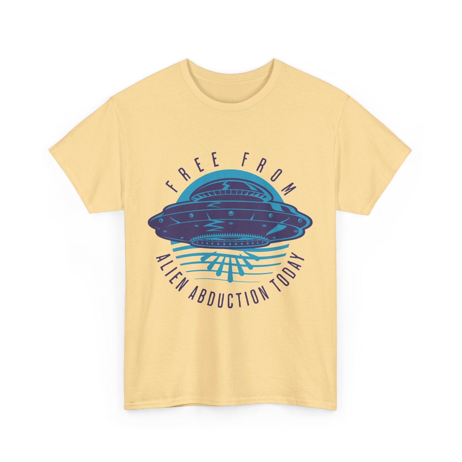 Alien Abduction Tee — "Free From Alien Abduction Today" UFO Graphic Shirt