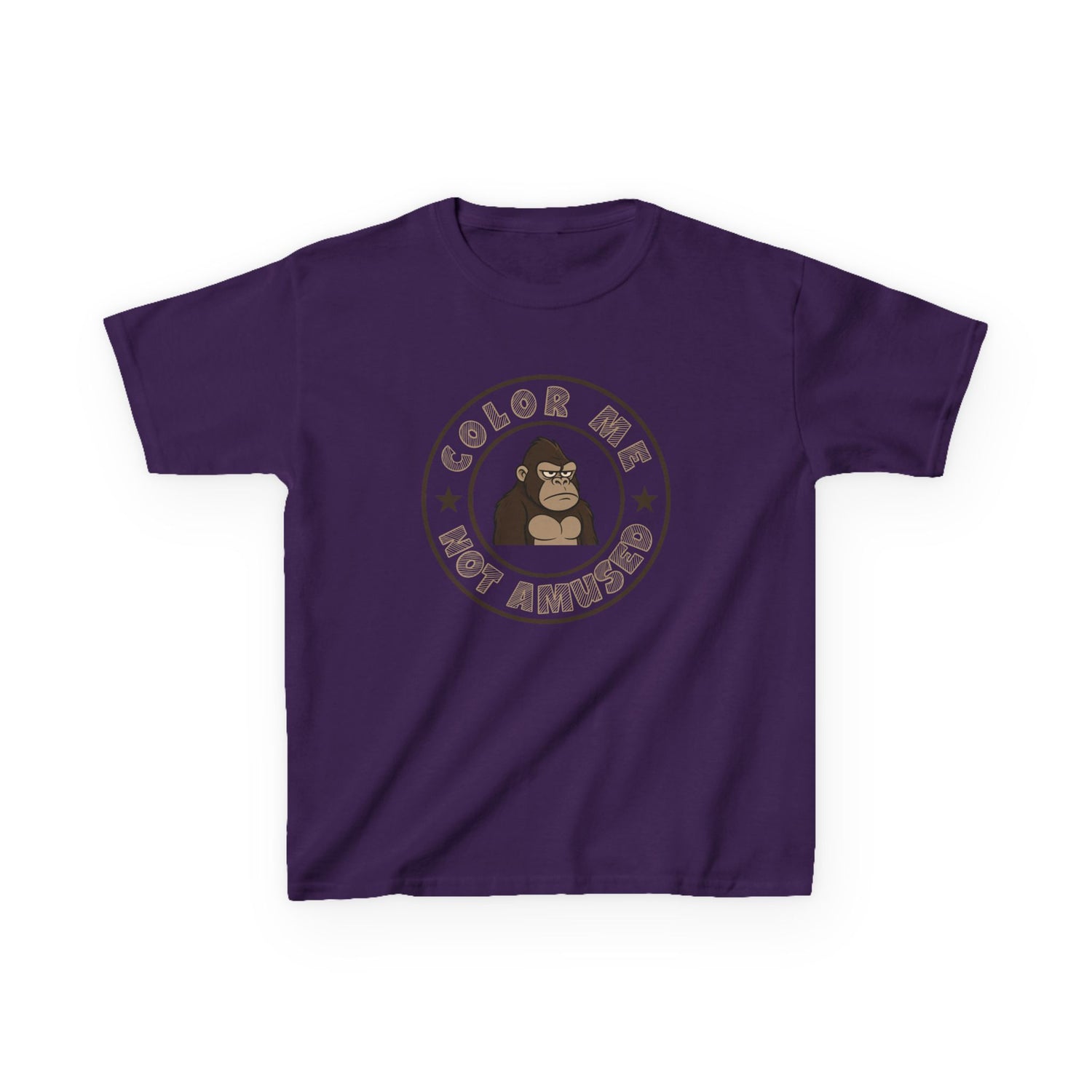Kids Tee — Color Me Not Amused - Gorilla
